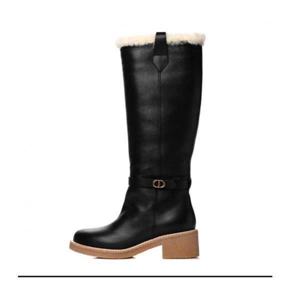 Dior D-Furious Shearling Calfskin Boot - Picture 1 of 5